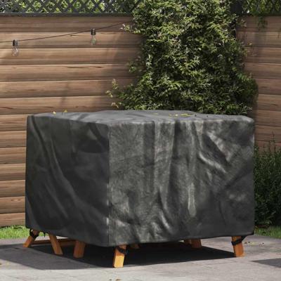 Hoes voor tuinmeubelen Zwart 113 x 113 x 73 cm 210D