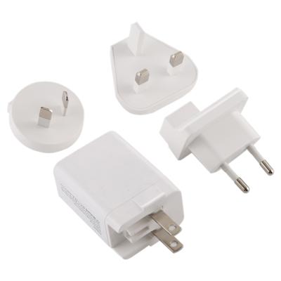 5 in 1 18W voedingsadapter stekkeradapter Convertible US + VK + EU + AU plug