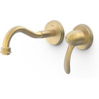Wastafelkraan Tres Clasic | Inbouw | Mengkraan | Incl.Inbouwdeel | Vintage | Messing mat