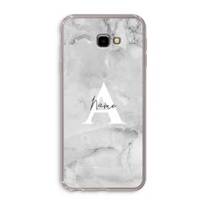 Ivory Marble: Samsung Galaxy J4 Plus Transparant Hoesje