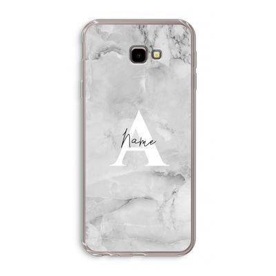 Ivory Marble: Samsung Galaxy J4 Plus Transparant Hoesje