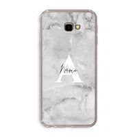 Ivory Marble: Samsung Galaxy J4 Plus Transparant Hoesje