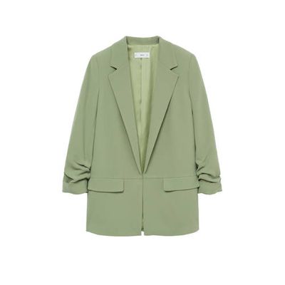 Mango blazer lichtgroen
