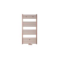 Handdoek Radiator BWS Cory 120x60 cm 414 Watt Midden en Zijaansluiting Geborsteld Koper Brons - thumbnail