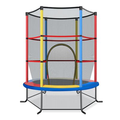 Trampoline voor Kinderen Kleuter Trampoline met Veilige Bescherming Net en Spring Pad Binnen en Buiten Recreatieve Trampoline-Veelkleurig