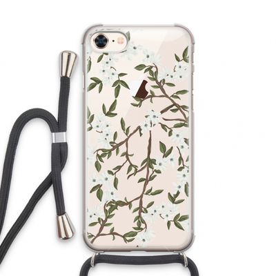 Blossoming spring: iPhone 7 Transparant Hoesje met koord