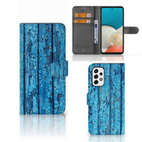 Samsung Galaxy A53 Book Style Case Wood Blue