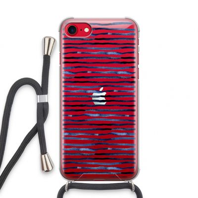 Verrassende lijnen: iPhone SE 2020 Transparant Hoesje met koord