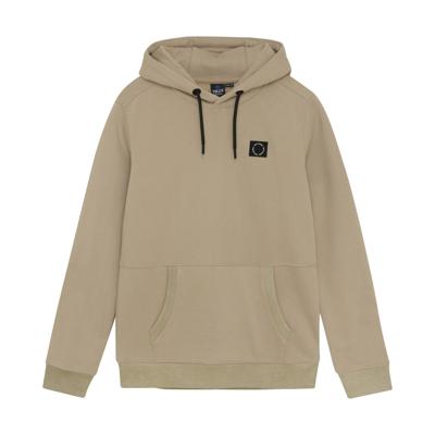 Rellix winter hoodie jongens - bruin - badge