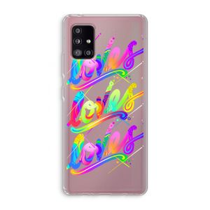 Loves: Samsung Galaxy A51 5G Transparant Hoesje