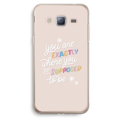 Right Place: Samsung Galaxy J3 (2016) Transparant Hoesje