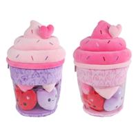 Fluffy Menu Pluche Ijsje met 4 Hartjes - 36cm