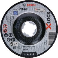 Bosch Accessoires X-LOCK Slijpschijf Expert for Metal 115x2.5x22.23mm, gebogen - 1 stuk(s) - 2608619256 - thumbnail
