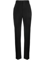 Alexander McQueen pantalon de tailleur en laine à taille haute - Noir