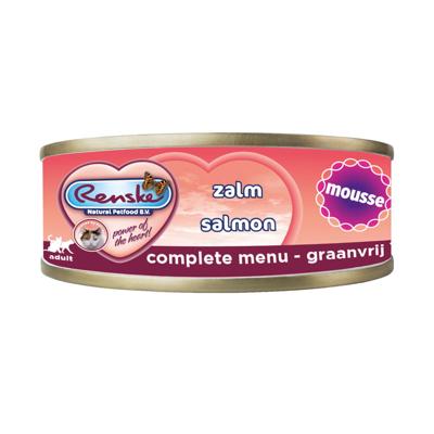 Vers kat mousse zalm 70g - Renske
