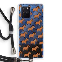 Pony: Samsung Galaxy Note 10 Lite Transparant Hoesje met koord