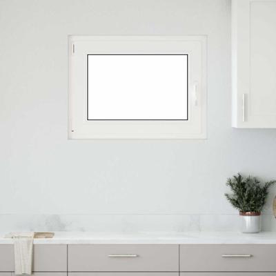 Kelderraam "RISOR" 90x70 cm draai-kiep DIN links antraciet