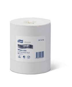 Tork Advanced Wiping Plus poetspapier, centerfeed, 2-laags, systeem M2, wit, pak van 6 rollen