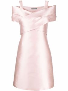 Alberta Ferretti robe courte à col v - Rose