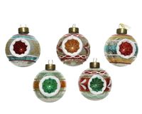 Kerstbal glas antiek d6 cm assorti - Decoris - thumbnail