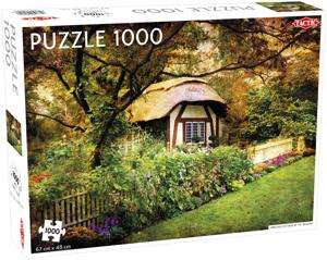 Tactic Puzzel Landscape: English Cottage in the Woods puzzel 1000 stukjes