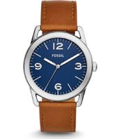 Horlogeband Fossil BQ2304 Leder Bruin 22mm