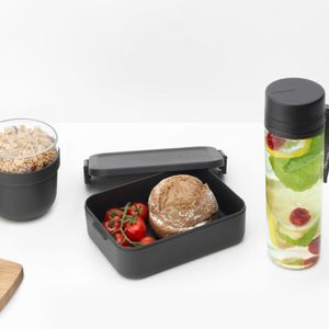 Brabantia Make & Take Lunchdoosset 0,5 l Kunststof Grijs, Transparant 3 stuk(s)