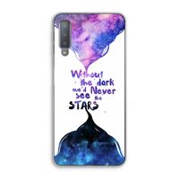 Stars quote: Samsung Galaxy A7 (2018) Transparant Hoesje