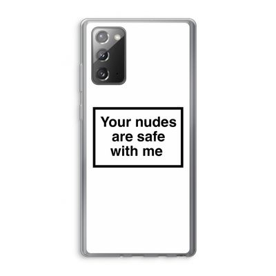 Safe with me: Samsung Galaxy Note 20 / Note 20 5G Transparant Hoesje