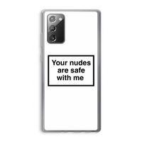 Safe with me: Samsung Galaxy Note 20 / Note 20 5G Transparant Hoesje