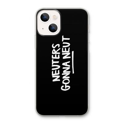 Neuters (zwart): iPhone 13 Transparant Hoesje