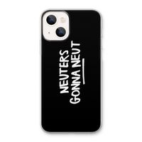 Neuters (zwart): iPhone 13 Transparant Hoesje