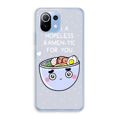 I'm A Hopeless Ramen-Tic For You: Xiaomi Mi 11 Lite Transparant Hoesje