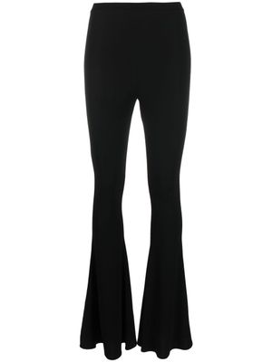 Magda Butrym pantalon en jersey à coupe évasée - Noir