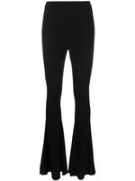 Magda Butrym pantalon en jersey à coupe évasée - Noir