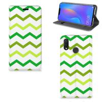 Huawei P Smart Plus | Hoesje met Magneet | Zigzag Groen
