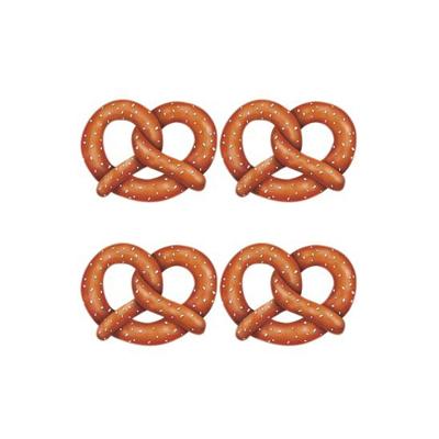 Bierfeest / Oktoberfeest Pretzels - 12x stuks - Duitsland - 28 cm - wanddecoratie - papier
