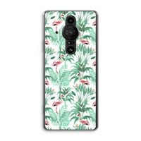 Flamingo bladeren: Sony Xperia Pro-I Transparant Hoesje