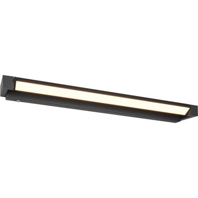 LED Wandlamp - Wandverlichting - Trion Fabio XL - 15.5W - Aanpasbare Kleur - Touchdimmer - Mat Zwart - Aluminium