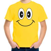 Verkleed t-shirt voor kinderen/jongens - smiley - geel - feestkleding - thumbnail