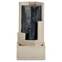 Fontän Driehoek Bruin Zwart Hars (21 x 48,5 x 25 cm)