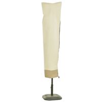Parasolhoes - Parasolhoes voor zweefparasol - Beschermhoes - Parasolhoes staande parasol - beige/ koffie - Ø30 x 190 cm - thumbnail