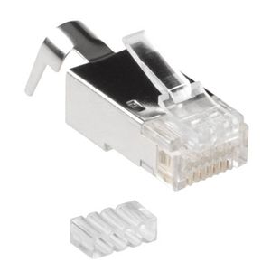 ACT RJ45 (8P/8C) CAT6A afgeschermde modulaire connector voor ronde kabel met massieve of soepele ade