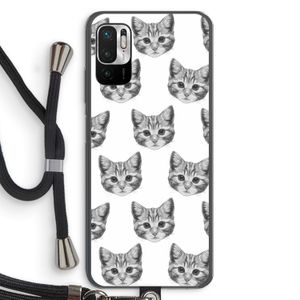 Kitten: Xiaomi Redmi Note 10 5G Transparant Hoesje met koord