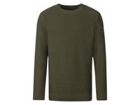 LIVERGY Heren grofgebreide pullover (XL (56/58), Groen) - thumbnail