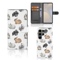Telefoonhoesje | Met pasjeshouder | voor Samsung Galaxy S25 Ultra Konijntjes