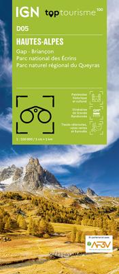 Wegenkaart - landkaart - Fietskaart D05 Top D100 Hautes Alpes | IGN - Institut Géographique National