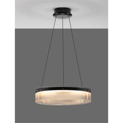 Lyora Design hanglampPauline zwart met glas Ø 55cm - 9695261