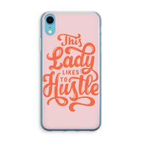 Hustle Lady: iPhone XR Transparant Hoesje Hustle Lady: iPhone XR Transparant Hoesje