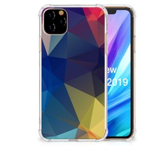 Apple iPhone 11 Pro Max Shockproof Case Polygon Dark